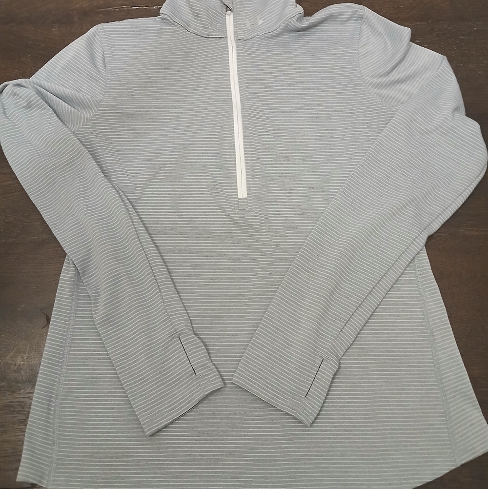 Under Armour Quarter Zip Fitted Grey Sweatshirt Women's Size: Small Athleisure - Picture 6 of 8